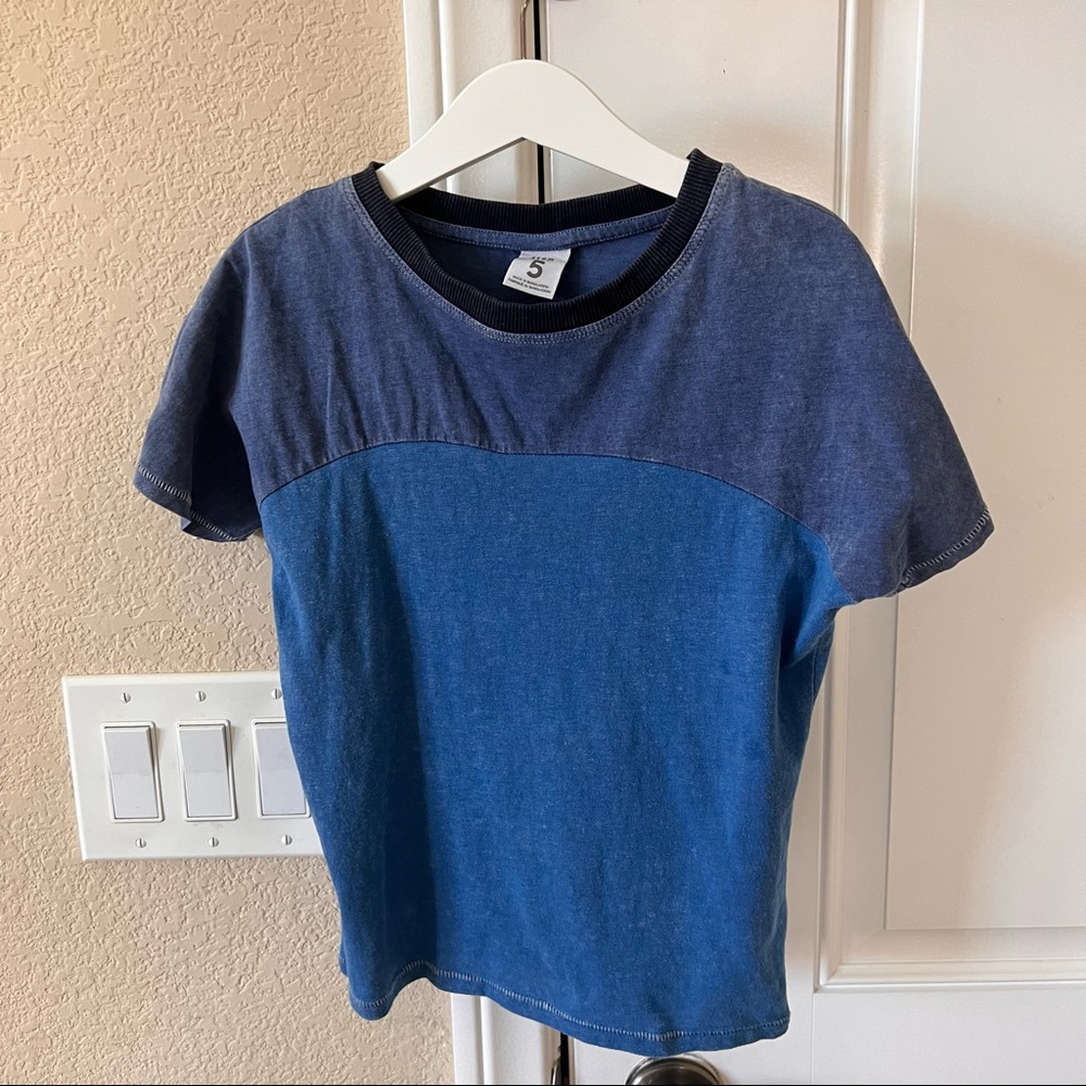 Stem by Nordstrom Boys Blue Short-Sleeved Tee Size 5
